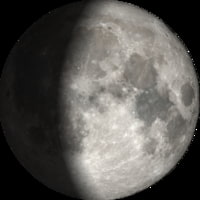 Mondkalender zunehmender Mond Bild vom zunehmenden Mond