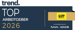 Auszeichnung Top Arbeitgeber Logo mit Top Arbeitgeber Schriftzug